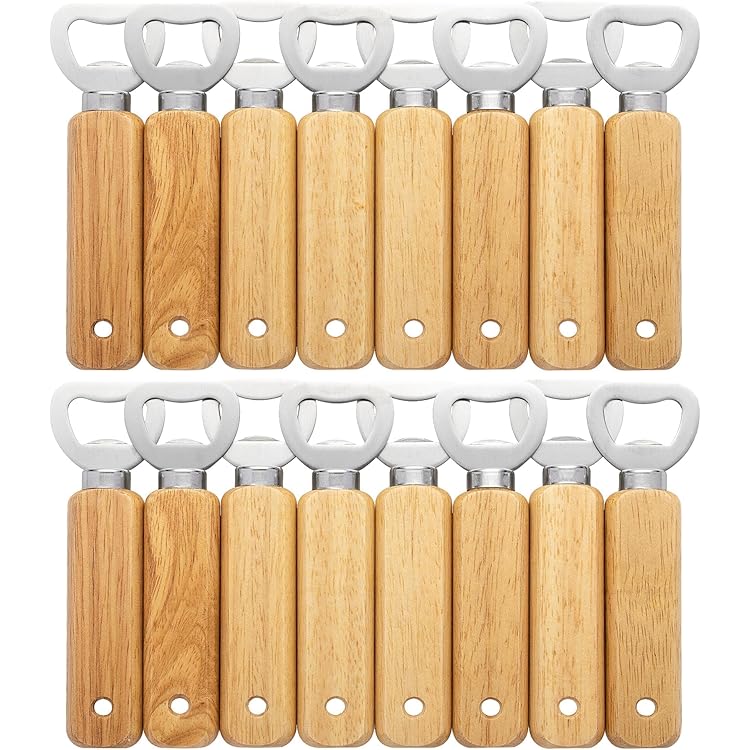 13 Stuks Houten Sleutelhanger Blanco, Lege Sleutelhangers van Hout, Personaliseerbare Sleutelhangers om te Beschilderen voor Lasergravure DIY Decoratie Geschenken (Rond, Notenhout
