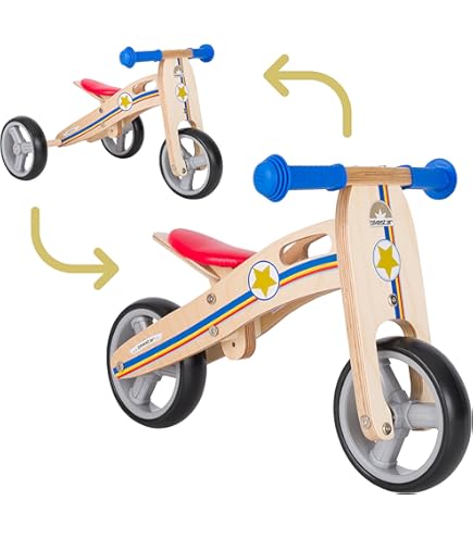 Draisienne Milly Mally Marshall Noir - Vélo Sans Pédales 10 Pouces Pour Enfant 2-4 Ans - Ajustable, Cadre Acier
