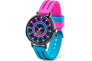 KIDDUS Zegarek dla dzieci 5-10 lat. Zegarek edukacyjny, analogowy zegarek dla nauczyciela czasu z ćwiczeniami, aby nauczyć się odczytywać czas.