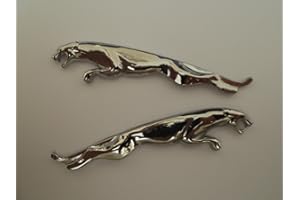 ZEERKEER Tall Elephant Lot De 2 Badges Latéraux En Métal Chromé