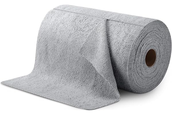 Microfiber Cleaning Cloth Roll 25x25CM Reusable Tear-Away Towels Washable Super Absorbent Lint Free Cleaning Rags for Kitchen, Car, Garage and Home (Multicolor 1 Roll, 20 Pack)