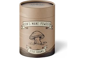 SEMVETA SPIRIT AND BODY Lion's Mane Powder (250g) - Lion's Mane Mushroom - 30%+ Beta Glucans - Nootropic Mushroom Tea - 3 Months Supply - Brain Support & Focus - Lions Mane Powder