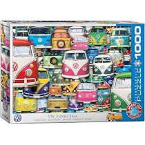 Puzzle Eurographics 1000 Pezzi &ndash; The Love &amp; Hope VW Bus &ndash; 68x49 Cm, Spedizione Rapida UK