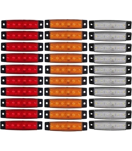 10 Pezzi Ambra 2 LED Ovali Luci Di Posizione Laterali Per Rimorchio Auto~p138092981 - Foto 8