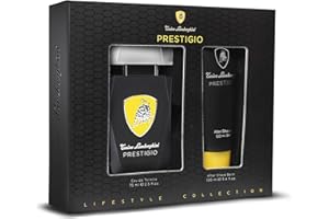 ‎LAMBORGHINI Tonino Lamborghini • Das Geschenkset für Männer PRESTIGIO: Eau de Toilette Spray 75 ml / 2.5 fl.oz. + After Shave Balm 100 ml / 3.4 fl.oz. • Kollektion Lifestyle