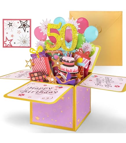 Aazon.co : Gury 23RD Usical Birthday PopUp Card, Blowable Colorful Light Candle 3D Cards