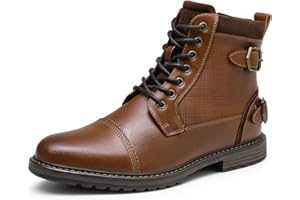 Bruno Marc Botas Moto Hombre Botines Hombre Militares Botas de Combate Tacticas con Forro Calido
