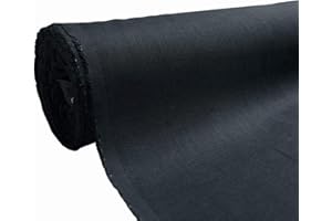 A-Express Naturale Puro 100% Tessuto di lino Materiale morbido Sartoria Moda Borsa di lino 140cm larghezza - 1 Metro 100cm x 140cm Denim scuro