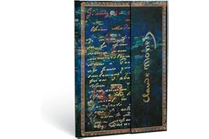 Paperblanks PB1209-2 Monet (water lilies), letter to Morisot book: Lined Midi (Embellished Manuscripts Collection)