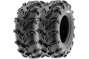 SunF A050 25x8-12 25x8x12 AT Mud & Path ATV Pneumatico UTV Quad 6PR TL, set di 2 pezzi