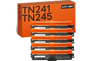 Supply Guy TN241 TN245 Toner Kompatibel med Brother TN-241 TN-245 för Brother MFC-9140CDN, HL-3140CW, HL-3170CDW, MFC-9330CDW, MFC-9340CDW, DCP-9015CDW Multipack 5 tonerkassett