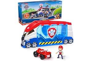 Spin Master PAW Patrol - Launch'n Rescue Patroller, Teamfahrzeug 55,8 cm, mit Ryder-Figur und Quad-Basisfahrzeug, Doppel-Startkatapult & Geräuscheffekte, Platz für 6 Fahrzeuge, ab 3 Jahren