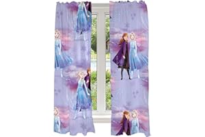 Franco Juego de Cortinas para habitación de niños, 82 x 63 Pulgadas, Frozen 2 de Disney (Las Impresiones Pueden Variar)