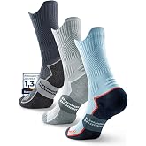 Juclise Compression Socks for Running, Bamboo Fibre and Coolmax, Breathable, Anti-Blister, Padded for Sport, Hiking and Gym