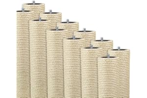 Kratzbaumland 9 cm Deluxe-Endstamm mit Stehbolzen und 8 mm Sisalseil Länge: 15 cm/Gewinde: 8 mm (M8)