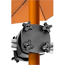 Supporto Per Ombrellone Da Balcone 4smile SunnyEasy - Base Per Ringhiera, Nero, Montaggio Flessibile - Foto 8