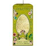 VIALETTO Uovo di Cioccolato Adelina | Cioccolato bianco con granella salata di mandorle e pistacchi | Uovo di Pasqua da 300 g