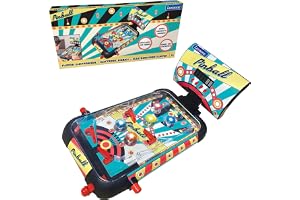 Lexibook - Bord elektronisk flipper, action- och reflexspel för barn och familj, LCD-skärm, ljus- och ljudeffekter, blå