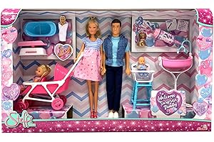 Simba - Steffi Love Welcome Surprise Family 105733426, + 3 Anni, con Steffi Incinta, Kevin, Evi e Un Piccolino in Arrivo