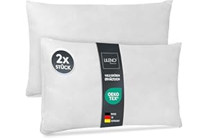 LILENO HOME Set di 2 riempimento cuscino 30x50 cm - Cuscino interno lavabile a 40°C adatto per allergici - Cuscino in poliestere come cuscino per divano, cuscino per la testa