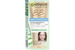 Garnier SkinActive BB Cream All-in-1 dagkräm med hyaluronsyra och aloe vera - kräm för blandad och fet hud, SPF 25, lätt, 50 ml