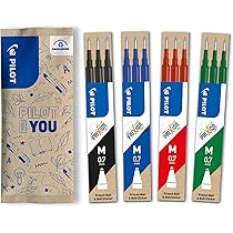Ricarica Pilot Frixion Cancellabile Blu Penne Cancellabili Pilot FriXion 0.7 Mm - Pack Assortito 10 Colori | Inchiostro Termocancellabile Con Gommina Integrata Penne Cancellabili Con Gomma Punta 0.7 Mm