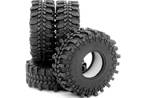 HOBBYSOUL Pneumatici cingolati 1.0 61 x 22,4 mm, super morbidi, appiccicosi, per RC 1/18 TRX4M 1/24 AX24 SCX24 FCX24 FCX24 Aggiornamenti