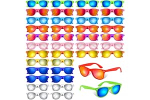BOUBONI Party-Sonnenbrille Neonfarben lustiges Geschenk Goodie Stuffers für Sommer Strand Pool Party Geburtstagsparty