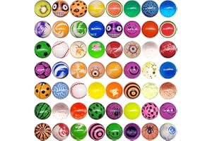 M.best 25 Stück Flummies für Kinder, 32mm Flummi Planeten Hüpfbälle Springball Gummiball Spielzeug für Kindergeburstag Partygeschenke Geschenktütenfüllung, Zufälliger Stil