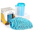 Dog Paw Cleaner Small, with Handle - Paw Cleaner for Dogs, with Micro-Fibre Drying Mitt – Small Dog Paw Washer for Beagle and Terrier Sized Dogs