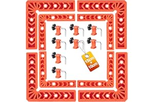 YUENGJGI Set di Morsetti Angolari a 90 gradi, Quadrato di Posizionamento, Morsetti Diritti, Attrezzo per Falegnameria, Adatto per Cornici, Armadi, Scatole, un set di 8 pezzi (15cm/ 10cm), con 8 Morsetti