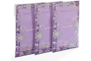 Hassett Green London - Hand Made Scented Sachet Large Three Pack - Lilac & Lavender - For Wardrobes and Drawers