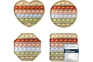 PopIt Spielzeug für Kinder | Pop Bubble Pastellfarben 4er Geschenk Set | Wasserfeste Fidget Toys | Poppets aus hochwertigem Silikon | Anti Stress Spielzeug