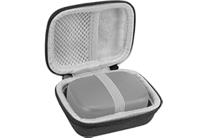 Geekria for Creators Étui de transport pour microphone compatible avec Hollyland Lark A1, Rode Wireless Micro, Boya mini, Maono Wave T1 Mini, étui de voyage rigide pour micro (gris foncé)