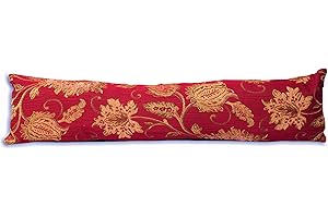 Paoletti Zurich Draught EXCLUDER Burgundy, Polyester, Burgund, 90x22cm