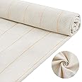 Panelee 39 x 59 Inch Large Monks Cloth for Punch Needle Primary Tufting Cloth with Marked Lines Stretches Punch Needle Fabric Needlework Fabric for Rug Tufting Gun Punch Needle