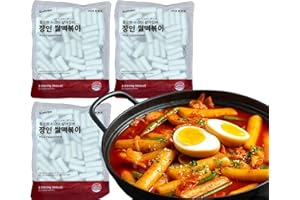 ‎EASYCOOKASIA Korecipe Meister Reiskuchen | 300g - 3er Set | Vielseitig für Tteokbokki, Suppen und Stir-fry | Perfekt für kreative koreanische Küche | Ideal als Snack oder Hauptgericht