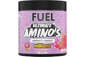 Applied Nutrition BodyFuel Amino's - Amino Acids Supplement, EAA Essential Amino Acids Powder, Muscle Fuel & Recovery (270g - 30 Servings) (Millions Raspberry)