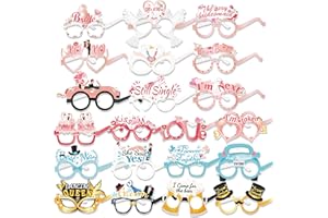 DPKOW Carta Divertenti Occhiali per Feste Bomboniere Foto Props Accessori