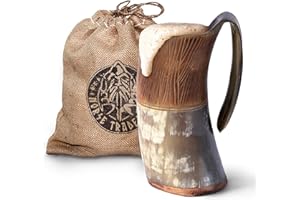 Norse Tradesman Tasse en corne à boire (500 mls, Jarl, Poli)