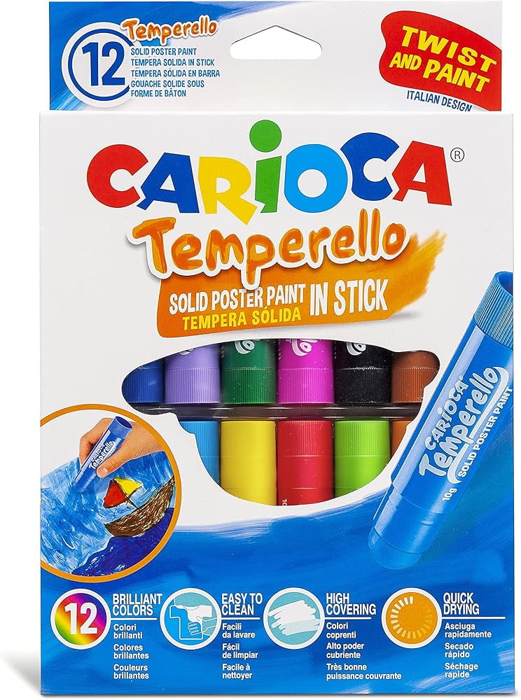 Carioca Temperello Stick Poster Boyama Kalemi 12'Li