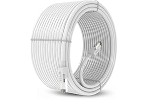 FEDUS Cat6 Ethernet Cable, 10M High Speed 550MHZ / 10 Gigabit Speed UTP LAN Cable, Network Cable Internet Cable RJ45 Cable LAN Wire, Patch Computer Cord Gigabit Category 6 Wires for Modem,WHITE