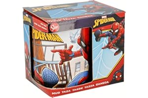 Stor Tasse mug Spiderman Great Power Céramique Rouge Bleu (11.7 x 10 x 8.7 cm) (350 ml)