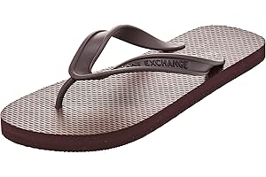 Armani Exchange Herren Printed Rubber Sole, Side Logo Flip-Flop