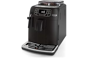 Gaggia Velasca Black Macchina da Caffè Automatica per Espresso e Cappuccino, Caffè in Grani o Macinato, RI8260/01, 1000W, Black, 100% Made in Italy