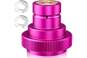 GiReich CO2 Quick-Adapter für Wassersprudler Duo, Quick Connect QC, Art und Terra 425g Zylinder 60L Trapezgewinde TR21-4 Rosa