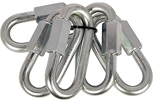 C.A.M.P. - Set 5 Oval Quick Link Steel 10 mm - Mousquetons, Gris