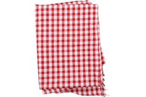 Rumyve Red and White Checkered Table Cloth,Washable Check Fabric Tablecover,Plaid Decoration Tablecloth for Outdoor Picnic Kitchen Home Party Birthday Parties Festivals