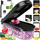Fullstar Pro Core - Vegetable Slicer and Kitchen Mandoline Slicer - 6 | Manual Vegetable Chopper, Potato and Onion Chopper wi