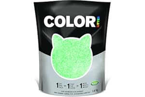 Nullodor Litière en Silice Agglomérante pour Chat 1,8 kg Vert